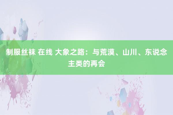 制服丝袜 在线 大象之路：与荒漠、山川、东说念主类的再会